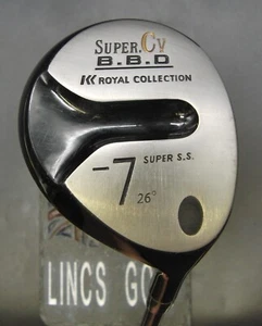 Royal Collection Super CV BBD 26° 7 Wood Stiff Graphite Shaft Golf Pride Grip - Picture 1 of 6