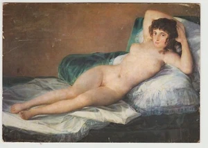 SPAIN - GOYA- ART POSTCARD THE NAKED MAYA,  PRADO MUSEUM, A MINT PC, ABOUT 1965 - Picture 1 of 2