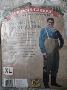 American Camper wasserdichter Strumpf Fuß Brust Wathose XL schwere Tasche  - Bild 1 von 3