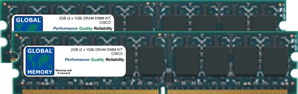2GB (2x1GB) DRAM KIT CISCO WIDE AREA APPLICATION ENGINE (MEM-WAE-2GB) - Image 1 of 1
