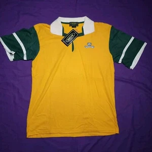 Vintage Rugby Shirt Sports Nucleus Green And Gold Size Small - Picture 1 of 9