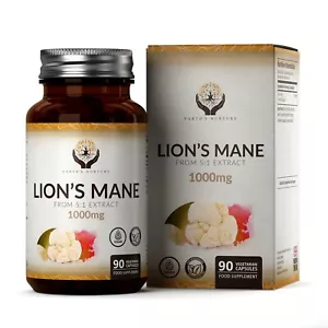 Lions Mane Mushroom | 500mg Hericium Erinaceus 90 Capsules | Polysaccharides - Picture 1 of 18