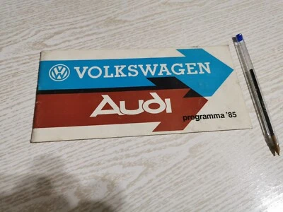 VW AUDI DEPLIANT PROGRAMMA 1985 - Immagine 1 di 4