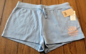 Vans Women's Size L Elastic Waist w/Drawstring Blue Soft and Comfy Shorts - Picture 1 of 5