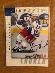 1997/8 Be A Player Shane Churla New York Rangers autograph - Picture 1 of 1