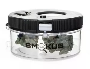 Smokus Focus Jet Pack Black LED Flower Storage & Viewing Container - Picture 1 of 2
