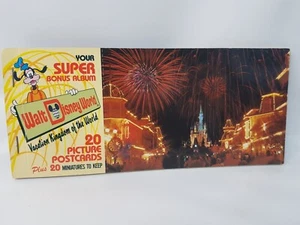 NOS - Super Bonus Album Walt Disney World 20 Picture Postcards Vacation Vintage - Picture 1 of 10