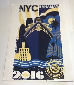 Disney Cruise Line 2016 NYC Bahamas Disney Magic Postkarte - Bild 1 von 2