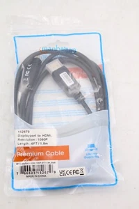 Manhattan DisplayPort / HDMI Adapterkabel DisplayPort Stecker, HDMI-A Stecker - Bild 1 von 2