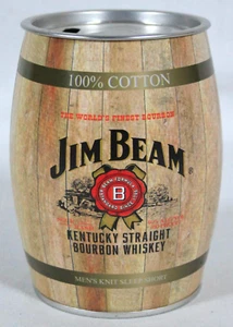 RARE 2006 JIM BEAM'S OLD NO.7 BRAND DISPLAY BARREL SHAPED TIN BANK 4.25" TALL - Picture 1 of 7