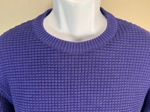 St. Croix Men's purple textured crewneck long sleeve Sweater XL - Picture 1 of 4