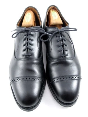 Allen Edmonds "FIFTH AVENUE" Hombre Gorra-Puntera Oxfords 9 D Negro DAINITE (577N) Foto 1 de 4