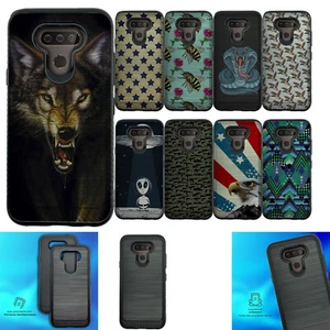 Case For [LG Harmony 4/ K41 (2020)][EMBOSSED DUO SET15] Hybrid Dual Layer - Picture 1 of 113