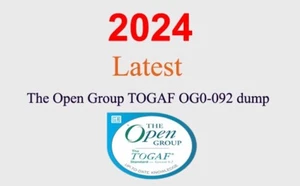 The Open Group TOGAF OG0-092 dump GARANTI (1 mois de mise à jour) - Photo 1/1