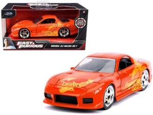 Orange Julius' Mazda RX-7 Orange Metallic with Graphics "Fast & Furious" Series - Picture 1 of 1