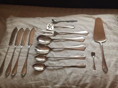 Lote de 13 utensilios antiguos alemanes BERNDORF aleación de plata placa de plata Foto 1 de 4