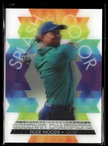 Goodwin Champions 2022 cubierta superior Splash of Color Bounty Tier 3 Tiger Woods - Imagen 1 de 1