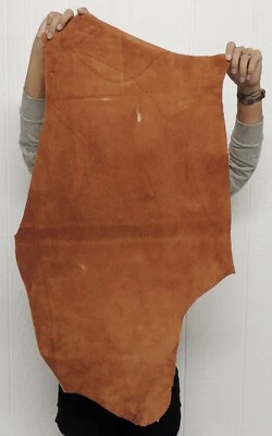 4-6 oz. ACORN BUFFALO BISON Leather Hide for Native Crafts Moccasins Pouches - Image 1 of 2