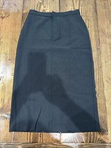 Banana Republic Women's Size 2 Fitted Black Sculpted Midi Pencil Skirt - Picture 1 of 9