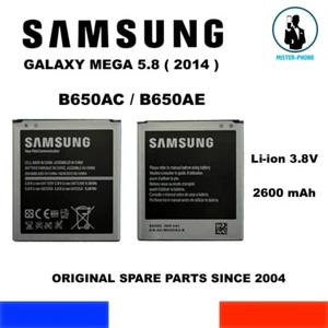 ORIGINAL BATTERY SAMSUNG B650AC GALAXY MEGA 5.8 GT-i9150 GT-i9152 2600mAh OEM - Photo 1 sur 5