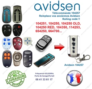 AVIDSEN FERNBEDIENUNG 104257 ersetzt 104250, 104251, 654250, 664700, 114253... - Bild 1 von 4