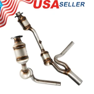 Y-Pipe Front Exhaust Catalytic Converter For Jeep Wrangler JK 3.8L 2007 - 2009 - Foto 1 di 10