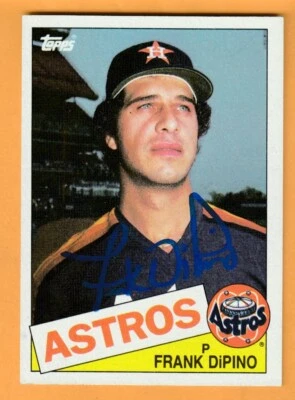 Frank DiPino Houston Astros AUTO Signed 1985 Topps Camillus New York - Image 1 of 2