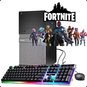 Dell Desktop GAMING PC Computer Intel I5 8GB 500GB HD AMDR5 WIFI WIN 10 RGB - Picture 1 of 8