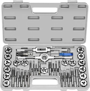 Filiera Set Maschi E Femmine M3-M12 40 Pezzi Utensili per Filettatura Fine - Foto 1 di 9