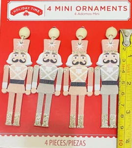 HOLIDAY TIMES 4 MINI Nussknacker ORNAMENTE - Bild 1 von 1