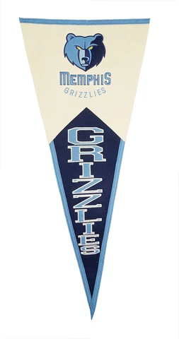 Memphis NBA Basketball Grizzlies OVERSIZED Wool Pennant Cover