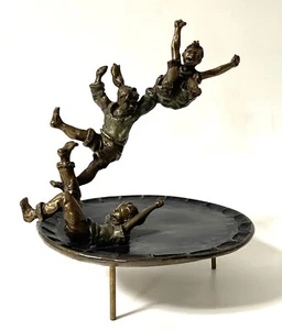 Original Mark Hopkins 1998 JUMPIN Bronze Sculpture - Picture 1 of 9