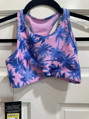 Top de bikini estampado de palma Sandy Daze para niñas - clase de arte S 6/7 Foto 1 de 4