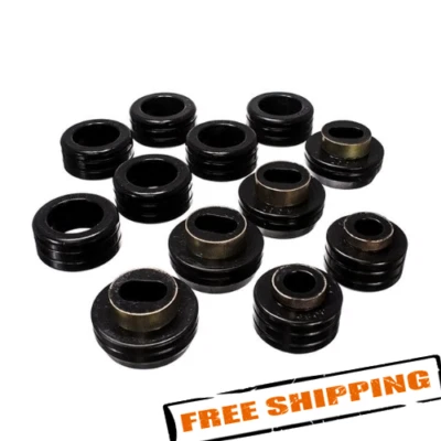 Energy 3.4130G Black Body Mounts Radiator Supports for 82-04 Chevy S10 / GMC S15 - Image 1 of 3