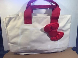 Hello Kitty Canvas Tote Bag 8”x12.5”x4.5” Japan Limited New - Picture 1 of 12