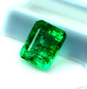 Best offer 10 Ct Emerald Cut Natural Certified  Emerald Loose Ring Gemstone - Picture 1 of 7