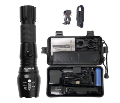 Linterna LED tattica ricaricabile Linternas Alta Potenza de Casa Batteria Poderoso - Immagine 1 di 4