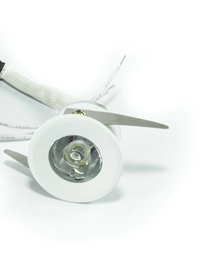 FARETTO AD INCASSO A LED 1W 220V FREDDA CALDA LUCE PUNTO SCALE ALTA QUALITà - Immagine 1 di 1