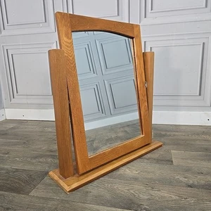 Espejo oscilante de madera maciza de roble - inodoro contemporáneo dormitorio - Imagen 1 de 24