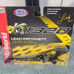 NHRA Auto World 2018 Angry Bee 1320 Top Fuel Dragster Leah Pritchett 1:64 Sealed - Picture 1 of 4