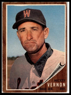 1962 Topps #152a Mickey Vernon - Image 1 of 2