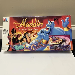 VINTAGE Aladdin The Magic Carpet Spiel KOMPLETT Milton Bradley 1992 Disney - Bild 1 von 16