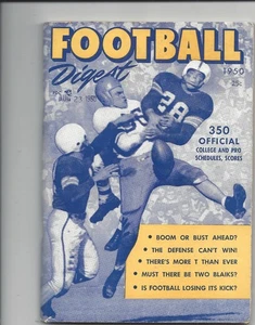 1950 Football Digest magazine Minnesota Gophers Ohio State Buckeyes VG datestamp - Picture 1 of 2