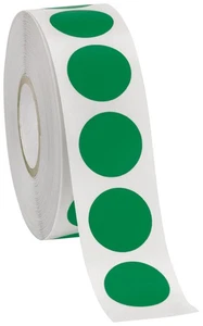 SSWBasics Self-Adhesive Labels (3/4" Diameter Circle) - Green - 1000 Labels Per - Picture 1 of 1