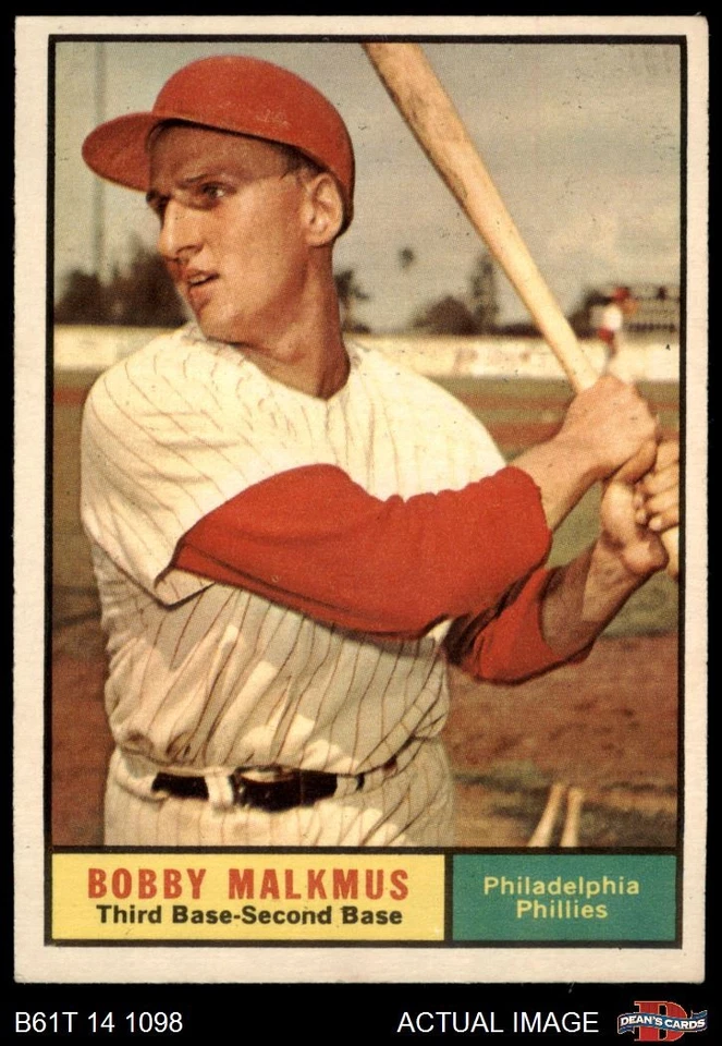 1961 Topps #530 Bobby Malkmus Phillies 5 - EX - Image 1 of 1