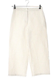 ASOS Pantalón abombado Mujeres Pantalón Talla EU 40 blanco-marrón look casual - Imagen 1 de 5