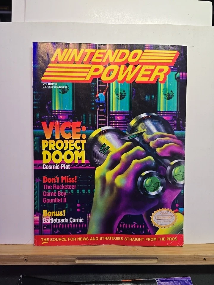 Revista Nintendo Power Volumen 24 Vice Project Doom NES con Póster e Insertos Foto 1 de 1