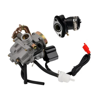 19mm Vergaser Carb for for Rex RS 400 450 460 500 GY6 50cc 60cc + Ansaugstutzen - Bild 1 von 4
