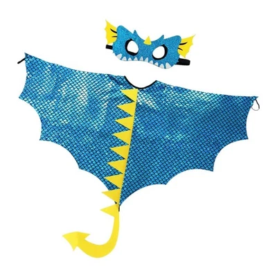 Kids Dinosaur Cape Dragon Cloak Dragon Wing Costume for Themed Party Holiday - Image 1 of 2
