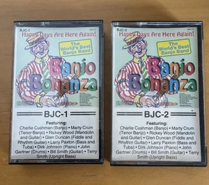 Banjo Bonanza Cassette Set Of Two BJC-1 BJC-2 1993 Music - Imagen 1 de 4